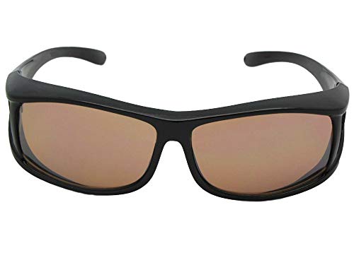 Non Polarized Sunglasses (Black Frame - Non Polarized Amber Lens)