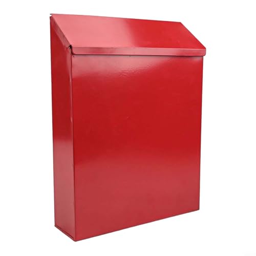 Stylish Wall Mounted Mailbox with Reliable Locking System Enhance Your Space (Red)