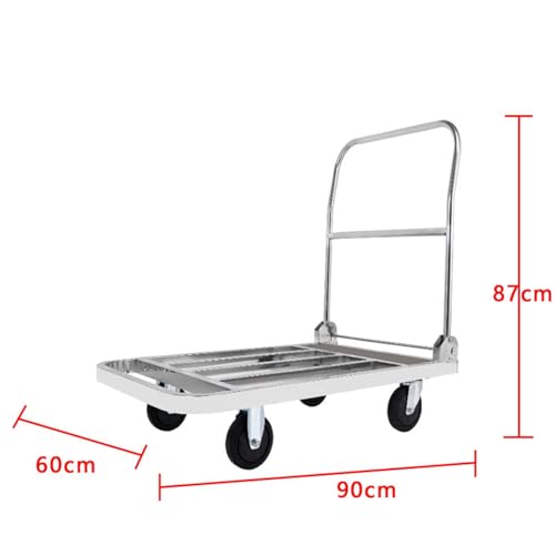 Carro de plataforma plegable resistente: carga pesada con ruedas silenciosas 8