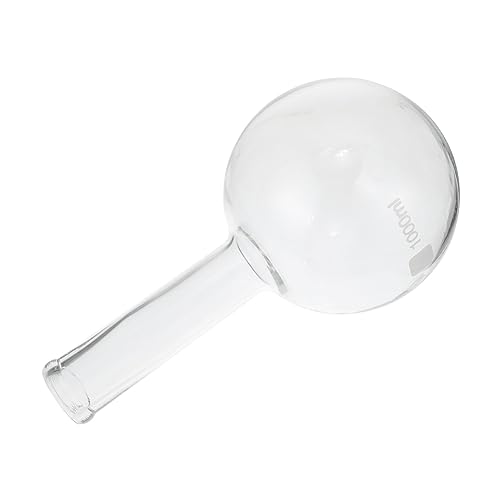 MUSISALY Round Bottom Flask 1000ml Flask Flat Bottom Lab Beaker for High-Temperature Resistance