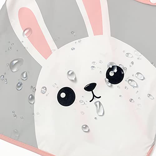 Baby slabbetjes met mouwen, unisex waterdichte slabbetjes met lange mouwen, slabbetjes, cartoon dier kwijlen slabbetje… - Image 5