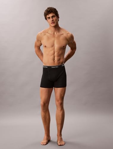 Calvin Klein Men's Cotton Classics 7-pack Boxer Brief, 7 Black, Medium