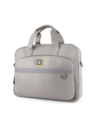 Image of EUME Optimo Laptop Bag for Men | Water Resistant Messenger Bag | Tablet Compartment| Multiple Organisers | Fits Upto 15 inch Laptop | Vegan Leather Office Bag.