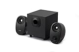sistema de altavoces multimedia companion® 2 serie ii Puerto de reflejo de graves frontal para una salida de audio detallada; unidad de rango completo de 2 3/4 pulgadas y controlador de graves de 5 pulgadas hacia abajo
