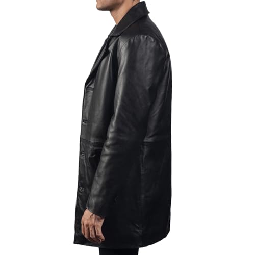 Faux Leather Car Coat for men, Premium Car Leather Coat, Western Style Leather Car Coat, Classic Leather Car Coat2