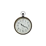 Yosemite Home Decor Kensington Station Pocket Watch Style Wall Clock