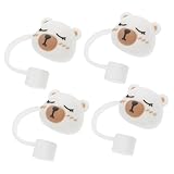 Amosfun 4 Pièces Couvercle De Réutilisable Motif Petit Ours Couvercle Embout De Pour Pro...