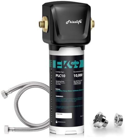 Frizzlife FK99 Under Sink Water Filter System, NSF/ANSI 53&42 Certified, Remove 99.99% Chlorine, Lead, Bad Taste&Odor, Direct Connect, 0.5 Micron, Under Counter Drinking Water Filter