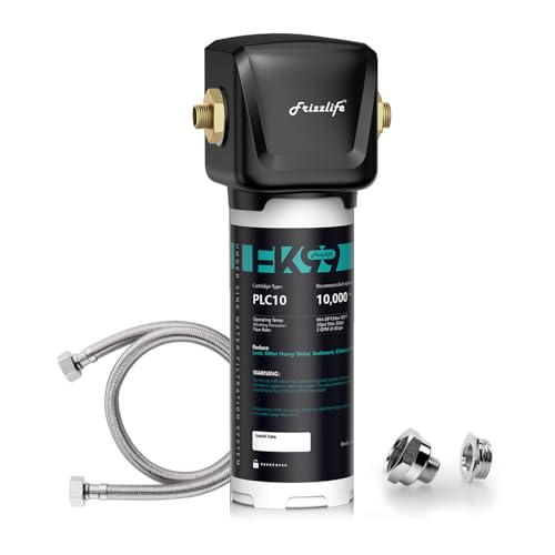 Frizzlife FK99 Under Sink Water Filter System, NSF/ANSI 53&42 Certified, Remove 99.99% Chlorine, Lead, Bad Taste&Odor, Direct Connect, 0.5 Micron, Under Counter Drinking Water Filter