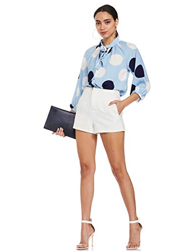 Image of Max Women's Solid Sash Tie-Up Regular Fit Shirt