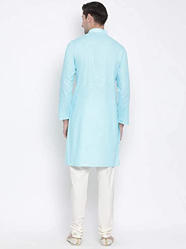 Image of Royal Kurta Mens Cotton Long Kurta Pyjama Set