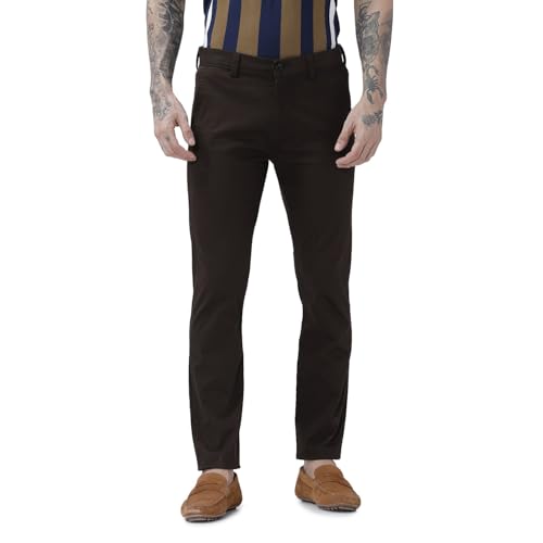 Image of BASICS Premium Cotton Stretch Formal Trousers for Men | Office Pants