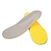 Produktbild Addfect Weich Samt Sport Einlegesohlen Plattfüße Einlegesohlen für Herren und Damen,Dämpfung Schuheinlagen Sportschuhe für Alltag und Beruf (L (43-46 EU), Gelb grau)
