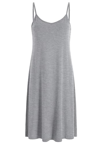 Latuza Women's Bamboo Viscose Slip Sleep Dress Nightgown L Light Gray #TOP28