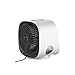 Mini Desktop Klimatyzator Przenośny wentylator Zawór USB Chłodnica powietrza Wentylator USB z kolorową lampką nocną może umieścić wodę i lód,White