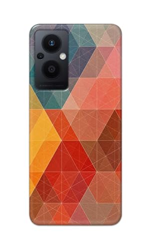 Image of Printed Hard Back Cover Case for Oppo F21 Pro 5G | Oppo F21s Pro 5G | Oppo Reno 7Z 5G Back Cover (Crumpled Design) -1111