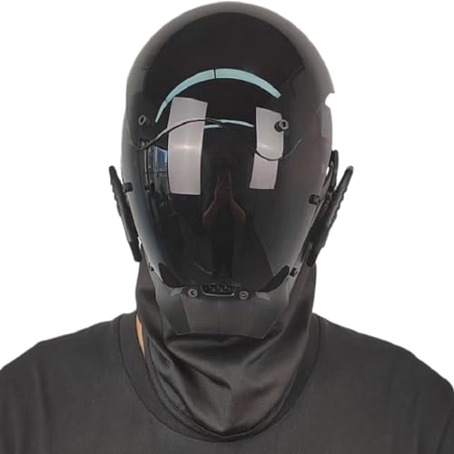 Masque futuriste de cosplay cyberpunk pour fête d'Halloween