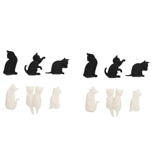 LUNCHS 12 Pezzi Forma Gattini Segna Bicchieri Calici Segnabicchieri Adatto for Bar Party Decorazione Supplementi Regali