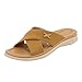Femmes Chaussures Compensées Mode Sliders Slip On Strap Sandals d'été,Unisexe Ultra-Soft Slippers Slides Plage Chaussons Pantoufles Compensées Sandales Bout fermé Tongues Sandales plates URIBAKY