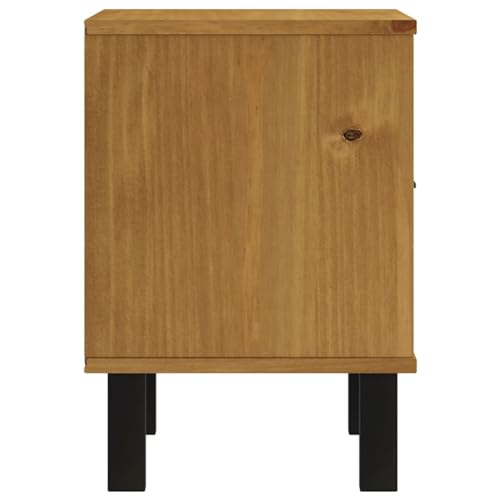 Table de chevet FLAM en pin massif pour ranger et désencombrer le lit - 7