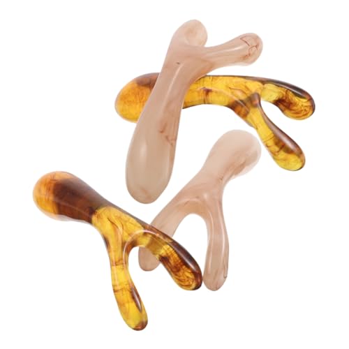 FOMIYES 4pcs Resin Scalp Massager for Spa Facial Nose Care Tools Hand Massager Tool Acupoint Massage Head Spa