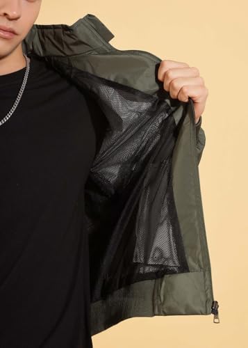 Image of Dollar Men's Polyester Solid Windcheater Jacket With Zipper Pockets