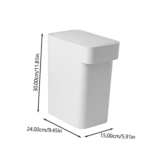 Tapa para basurero push-type Outanaya gris miniatura 2