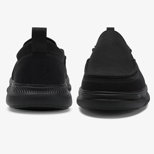 Image of 1TAZERO Mens Wide Width Slip On Shoes with Arch Support Insoles Men Lightweight Casual Loafer for Elderly & Wide Feet Plantar Fasciitis Walking Shoes