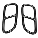 2pcs Exhaust Tip Trim Frame Quad Outlet Compatible With Automotive Motorcycle Parts CLA SLK R172 SL R231