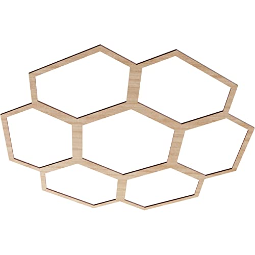 Image of Ekena Millwork 40 inchOD x 17 1 /8 inchID x 1 /4 inchT Florin Wood Fretwork Pierced Ceiling Medallion, Alder