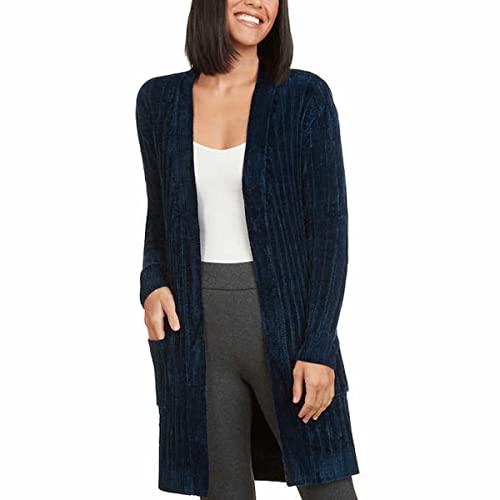 Matty M Women's Chenille Long Sleeve Cardigan