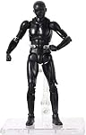 AXITWXIT Action Figures Body-Kun & Body-ChanPVC Figure Model Drawing for S H Figuarts with Box for Artists (Black, Body-Kun)