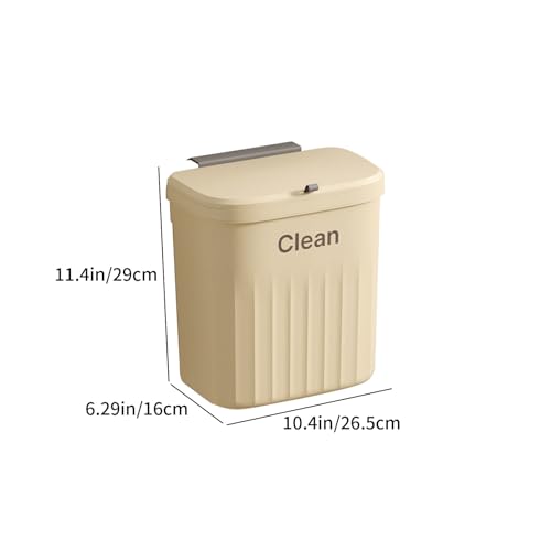 Caneca de basura cuadrada plástica con tapa blanca miniatura 3