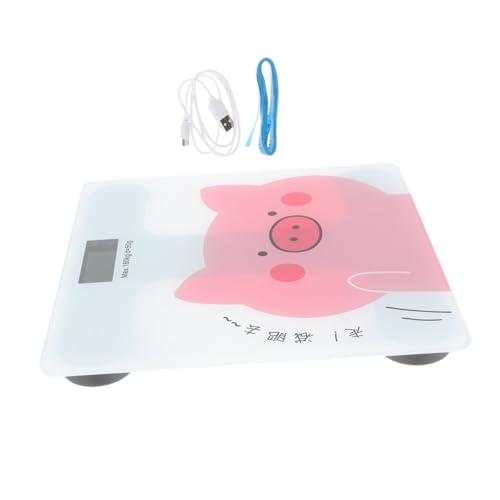 Pèse-personne électronique en verre trempé pour adulte - Balance de salle de bain LCD