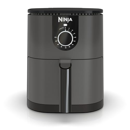 Ninja Mini 2 Qt Air Fryer w/Quick Set Timer, Compact and Nonstick, AF080 Grey