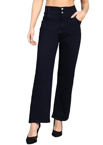 Image of Nifty Women's Denim Stretchable 2-Button Straight Fit Jeans