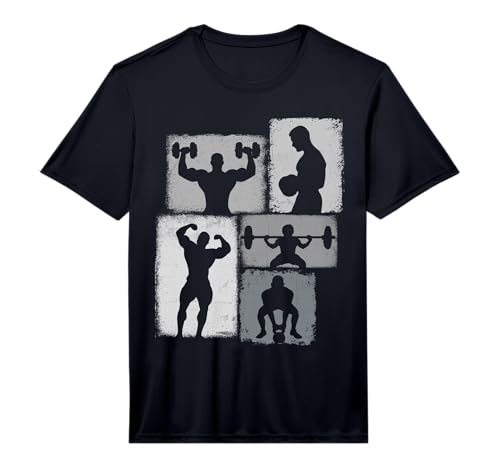 Bodybuilding Collage Bodybuilder Men Kids Coach Youth Boys Performance T-Shirt