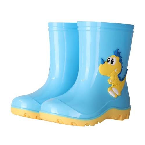 IWIHMIV Toddler Rain Boots Non Slip Kids Rubber Rain Boots Outdoor Lightweight Comfortable Rainboots for Boys and Girls