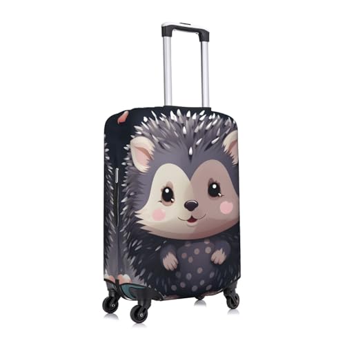 Cute Hedgehog Travel Luggage Cover for Suitcase Anti-Scratch Fashion Suitcase Protector Washable Elastic Baggage Covers Fits 29-32 Inch Luggage for Travel Beach Holiday2