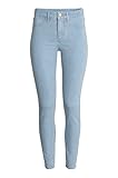 tailleur pantalon bleu pastel 2 poches avant et 2 poches arrière - Taille haute