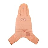 Wintermantel für Hunde, atmungsaktiver Kapuzenpullover mit Fleece, für kleine Hunde, für drinnen und draußen, verdickte Hundejacke für Haustiere