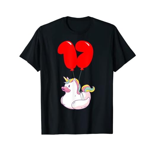 Patito de unicornio - 17 Cumpleaños - Fiesta De Globos Camiseta