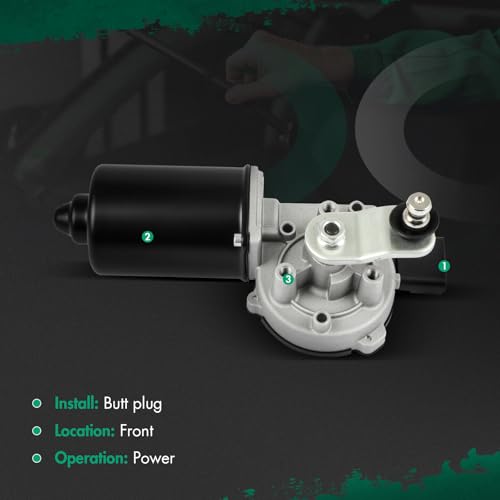 Image of SCITOO Windshield Wiper Motor Compatible For Jeep For Wrangler | Direct fit for 2007-2016 For Jeep For Wrangler|Replaces OE 55077859AB|68002388AA|5 Pins|Fit for Front Wiper Motor