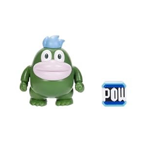Nintendo Super Mario 4-Inch Spike Poseable Figure with Pow Block Accessory. Ages 3+ (Officially licensed)