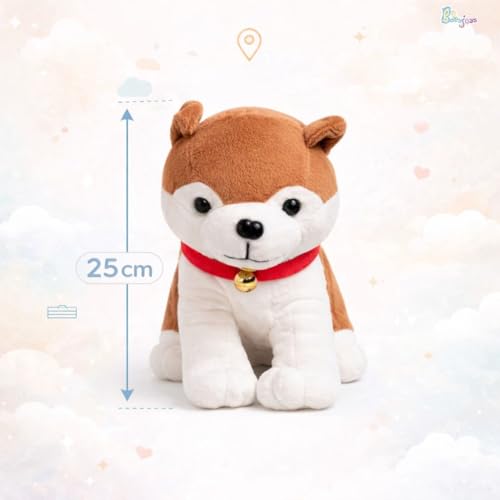 Image of Cute Huskey Dog Soft Toy 25 CM Brown