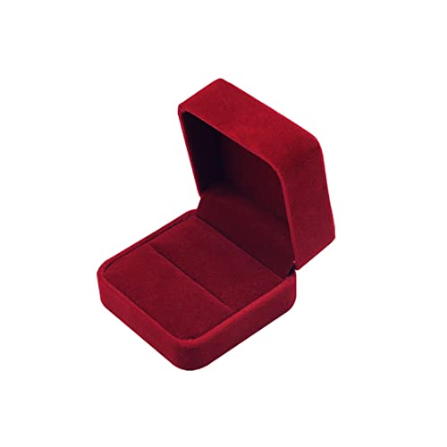 WYUYIWH Contenedores de almacenamiento Juego de joyas de lujo, caja para pulseras, collares, aretes, escaparate de joyas, caja de regalo, caja de boda para mujeres (color: K, tamaño: caja de anillos