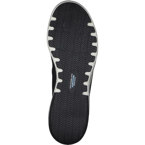 Skechers Women's Marsing - WaiolaHealth Care Professional Shoe, Black White, 5 US