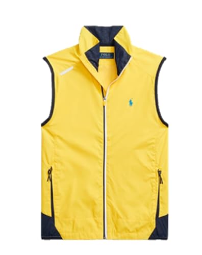 Ralph Lauren Polo para hombre con bloques de color amarillo, talla L, amarillo, L