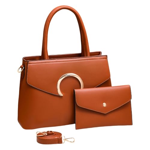 Ensemble de 2 sacs à main élégants pour femme en cuir synthétique