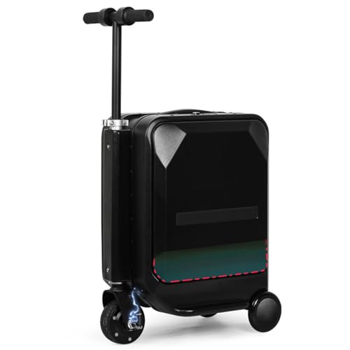 300W Viaje Equipaje de Cabina ABS de 3 Ruedas, Trolley Maleta de Cabina Eléctrica Ligero y Resistente, 20 Pulgadas Maletas de Viaje Cabina Trolley Pequeñas para Facturación Maleta, Tsa, 13 km/h Máx